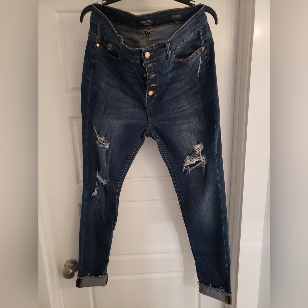 EUC Judy Blue High Waist Skinny Jeans